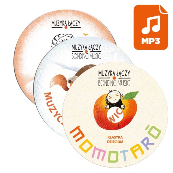 Pakiet 3 płyt mp3 - Momotaro, Muzyczna Rękawiczka, BajkoBach